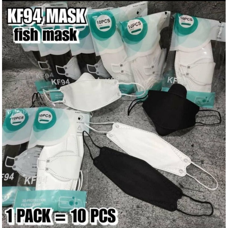 masker kn94 warna hitam putih Korean onecare