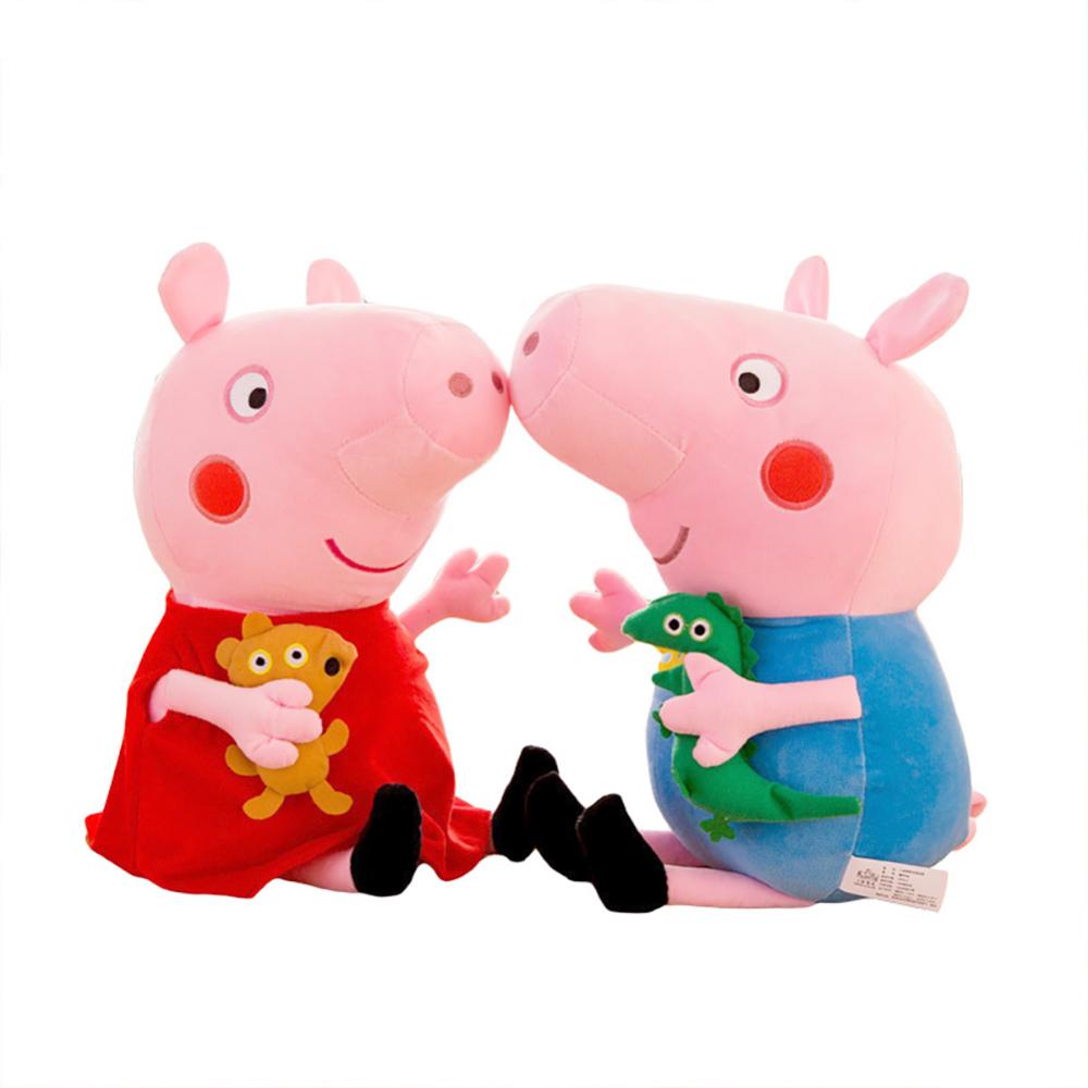 Timekey Mainan Boneka Stuffed Plush Peppa Pig 20cm Untuk Hadiah Nataltahun Baru H8M9