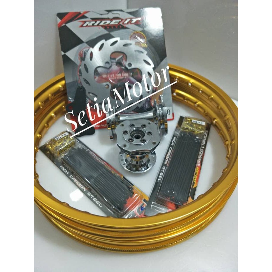 Velg Yamaha Vixion New - Paket Jari Jari Tromol Becak Cakram Rakit - Variasi Motor