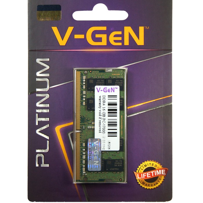 V-GEN Sodimm DDR4 16GB VGEN PC 17000 19200 21300 Tipe Platinum V GEN