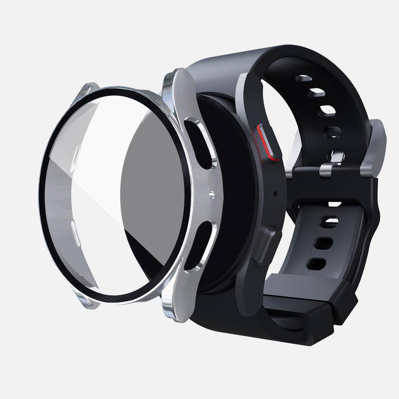 Case Pelindung Jam Tangan Bahan Kaca Kuat Ukuran 40mm 44mm Untuk Samsung Galaxy Watch 5