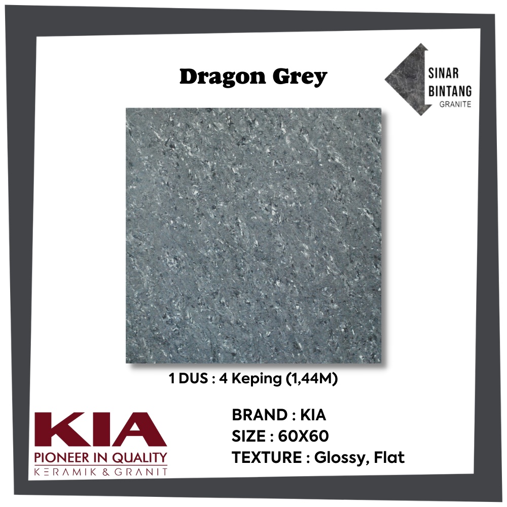 Granit 60X60 | Granit Lantai Dragon Grey KIA