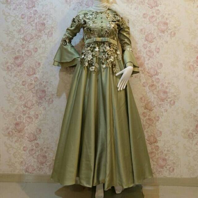 LONGDRESS MUSLIM / KEBAYA MUSLIM HIJAB / LONGDRESS PESTA / BAJU UNDANGAN / GAMIS KEBAYA MODERN