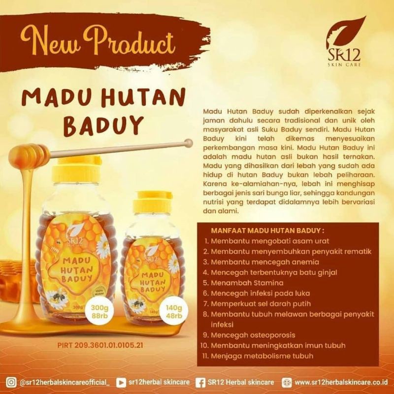 

MADU HUTAN BADUY SR12 / MADU ASLI / MADU ALAMI