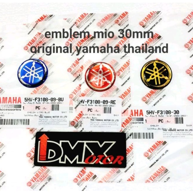 Emblem 5HV tameng depan mio sporty smile soul original yamaha thailand