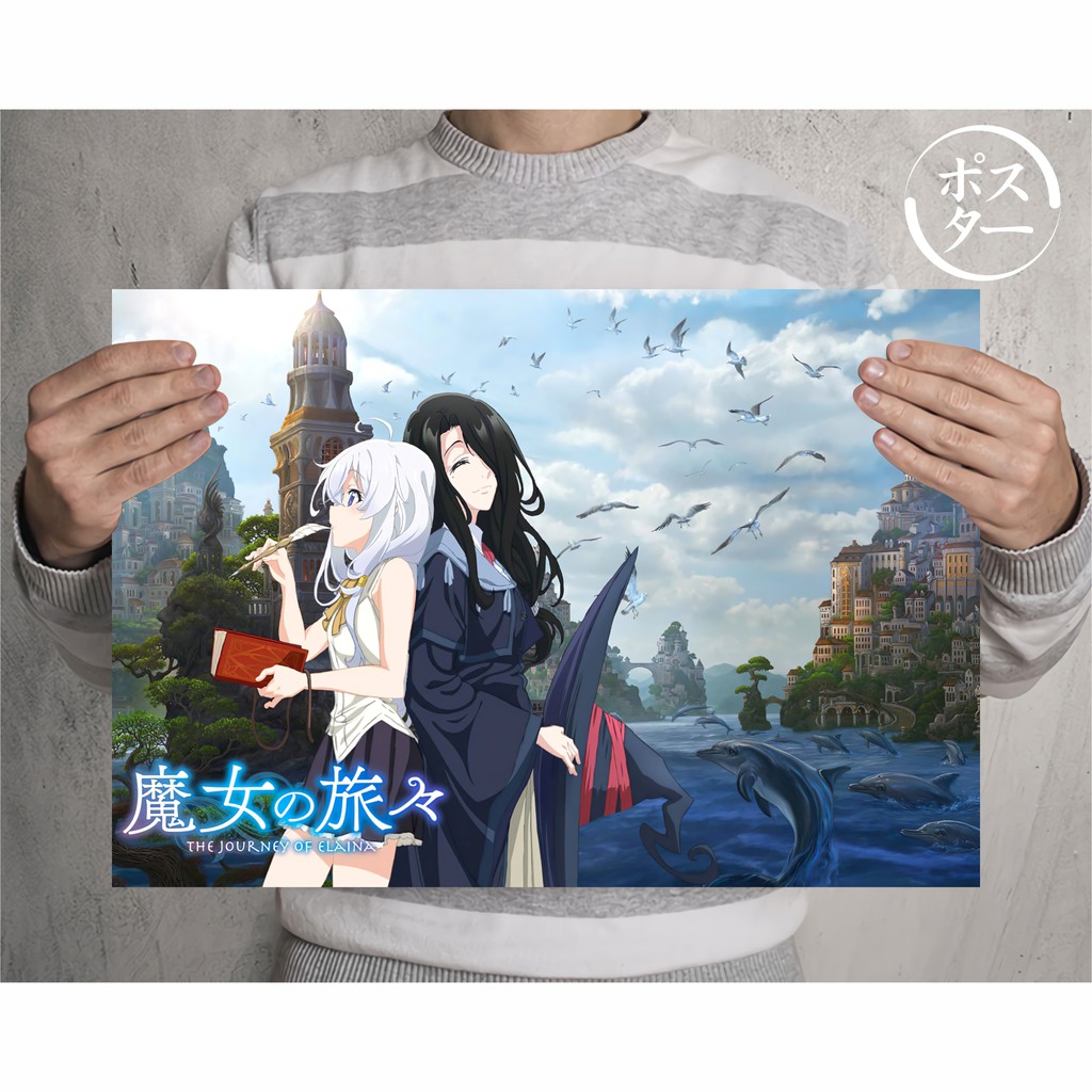 Koleksi Poster Anime Majo no Tabitabi - Elaina - Size A3+-Majo no Tabitabi C