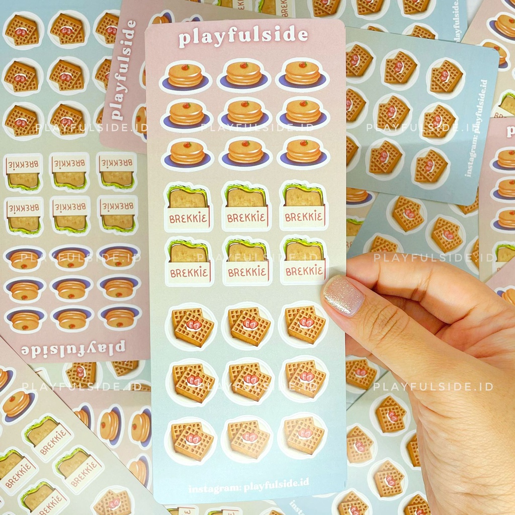 

PLAYFULSIDE sticker sheet YUMMY kiss cut sticker journaling