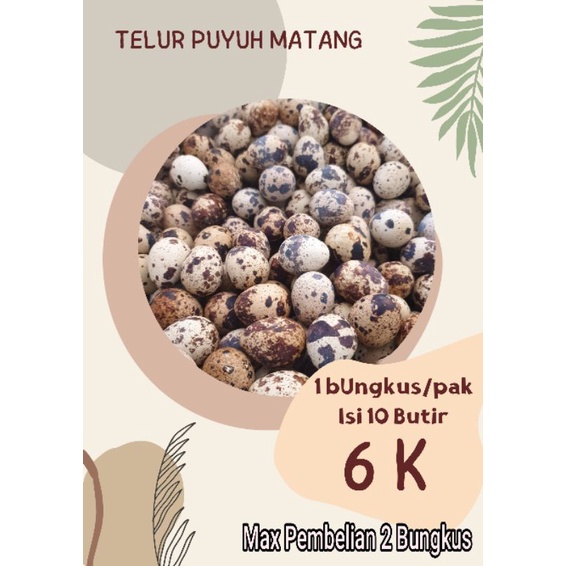 

Telur Puyuh Matang