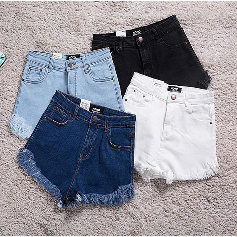 SUMMER JEANS HIGHWAIST (27-32) Celana Hotpants Jeans Rawis Korean Style