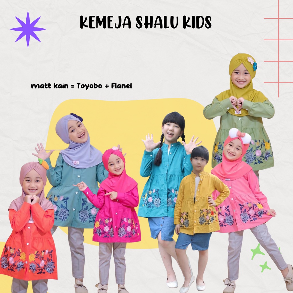 Kemeja Anak Baju Anak Shalu Kids
