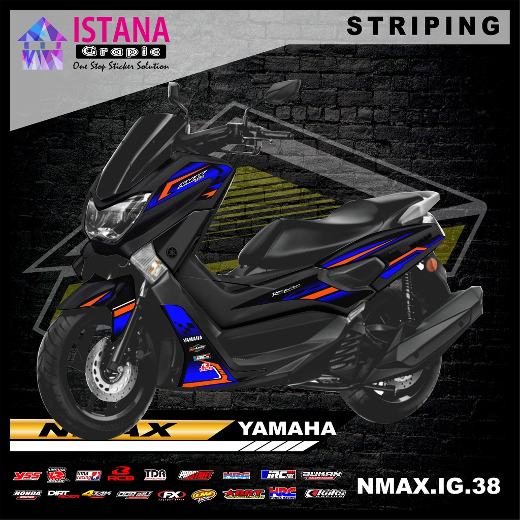 Jual Sticker Striping NMAX OLD - Sticker Striping Variasi Motor NMAX