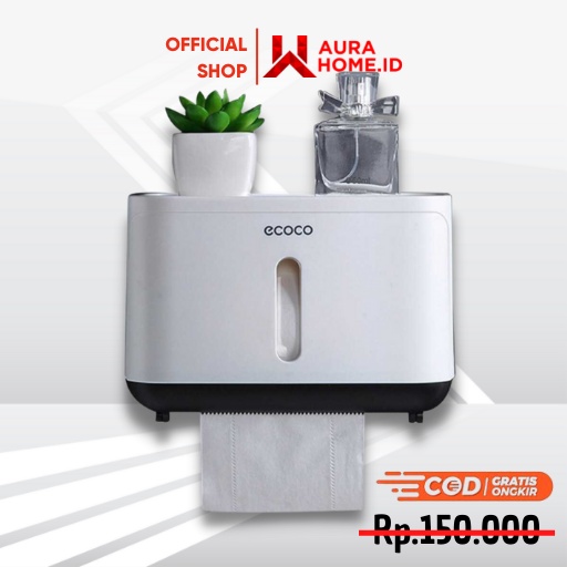 Kotak Wadah Box Dispenser Tempat Tisu Tissue Tisue  Dinding Tempel Nempel Dapur Kamar Mandi Toilet W