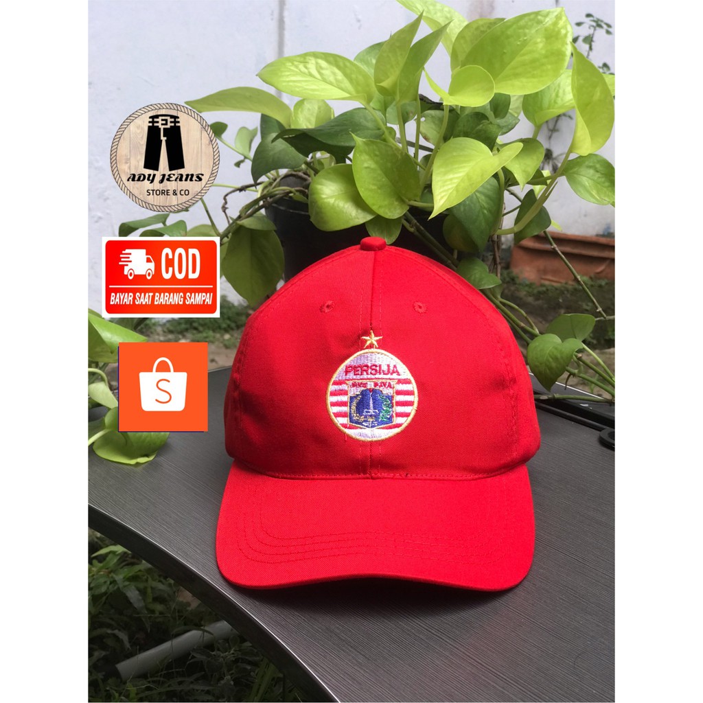 Topi Distro Karakter Persija Bordir Pria / Topi Karakter Persija Bordir Distro Pria