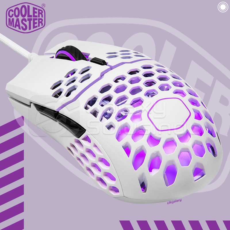 Cooler Master MasterMouse MM711 Gaming Mouse - Glossy White