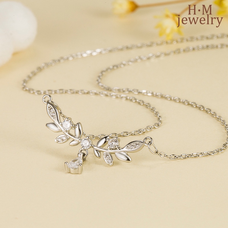 Laurel Kalung Rantai Liontin Bentuk Dauntetesan Air Untuk Hadiah Wanita 2022