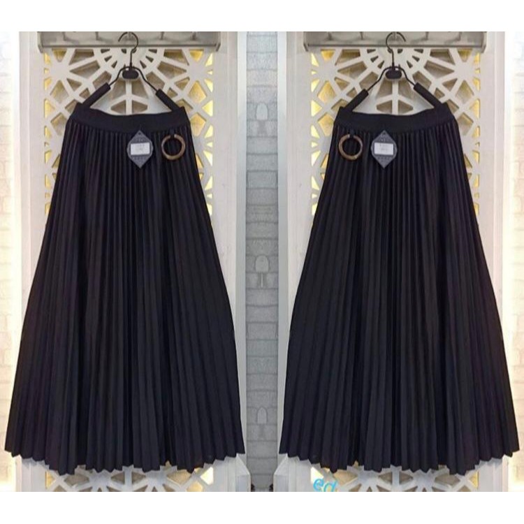 ROK PLISKET UMBRELLA HITAM Shopee Indonesia ROK PLISKET UMBRELLA HITAM Shopee Indonesia