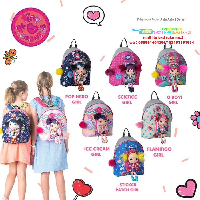 (Baby Club Itc Bsd) Tas Okiedog Tiny Treasure Backpack