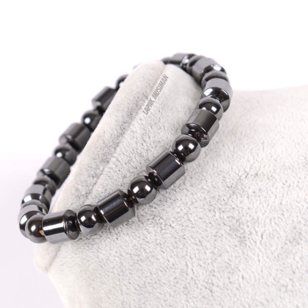 [Bayar di Tempat] GELANG KESEHATAN BATU HEMATITE MAGNETIC ASLI ORIGINAL