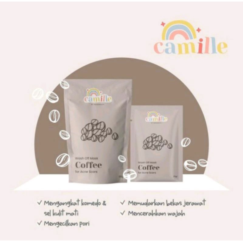 BPOM CAMILLE BEAUTY MASKER WAJAH 25 gr-COFFEE 25 gr
