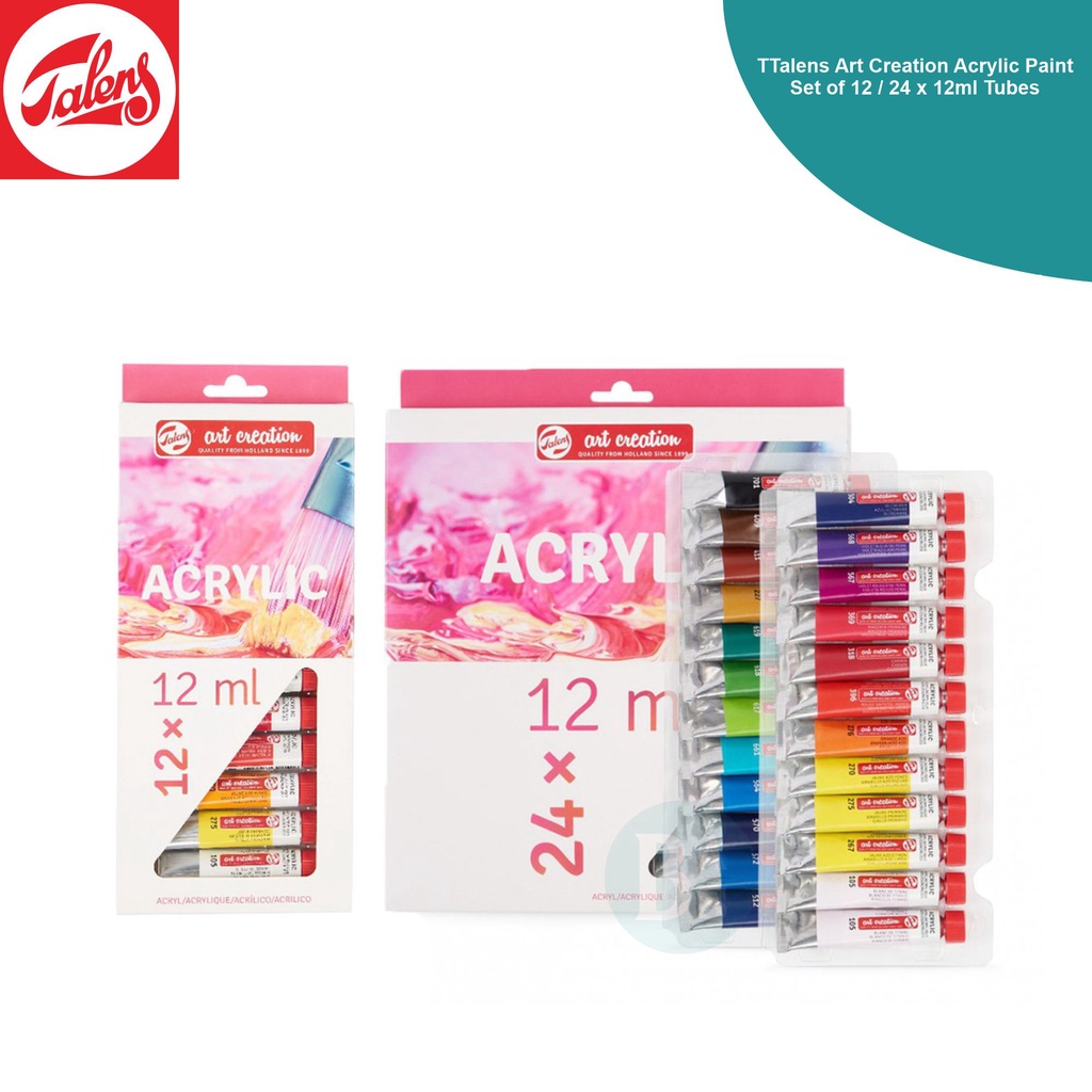 

Talens - Art Creation Arcylic Colour 12ml Set of 12 / 24