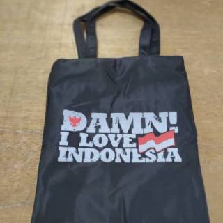 Download HC Totebag Polos Hitam Motif Karakter Indonesia | Shopee ...