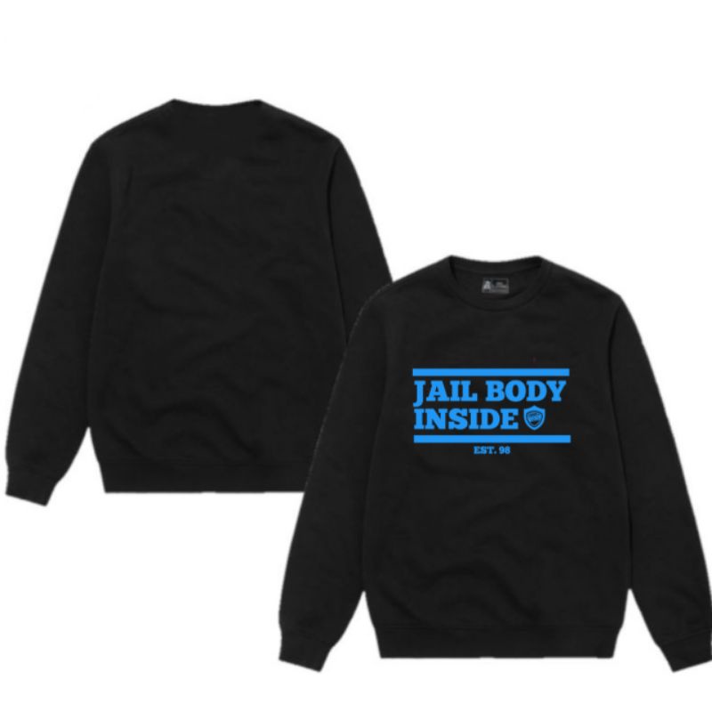 SWEATER JAKET METAL DISTRO BRAND JAILBODY INSIDE LOGO JAIL BODY 100% PREMIUM TERMURAH
