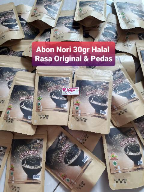 Abon nori 30gr tokinori original pedas abon rumput laut tabur bawang goreng seaweed mentai snack seafood