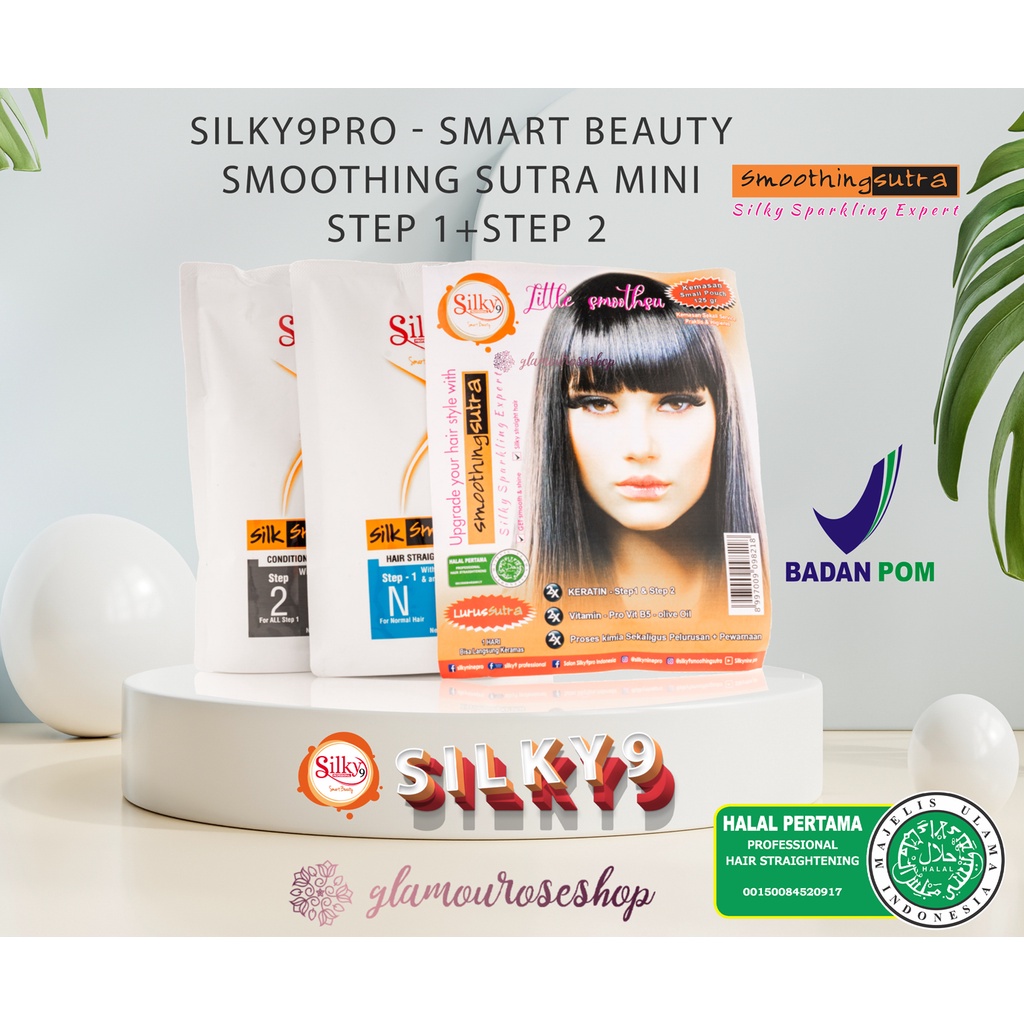 Silky9 pro Silky Nine Silk Mini Smoothing Keratin / Little Smoothsu Small pouch 125grx2 ( STEP 1 + STEP 2 )