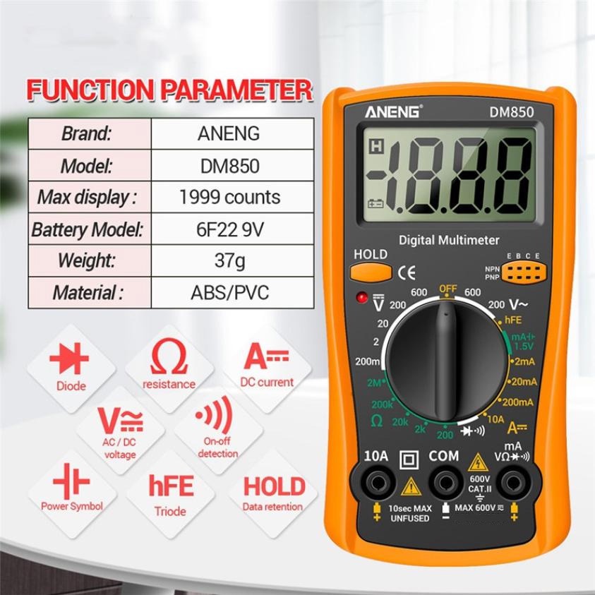 ANENG Digital Multimeter Voltage Tester - DM850