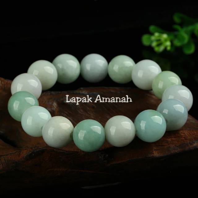Gelang Giok Asli Burma Myanmar Tipe A Jadeite Jade