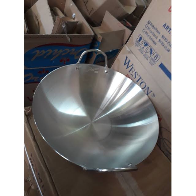 UK 32cm Calypso Wajan Kuali Penggorengan Stainless Steel Ukuran 32cm / Wok / Wajan Kuping