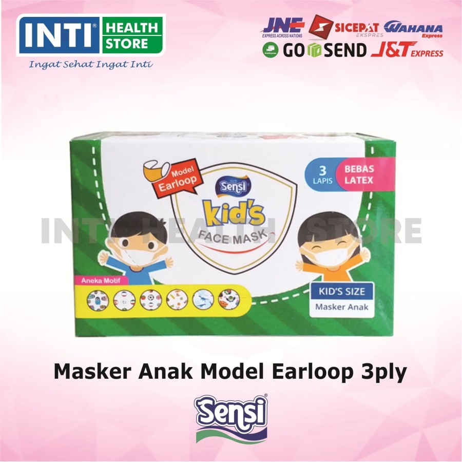 SENSI | Masker Sensi Anak 3 Ply Earloop | Masker Anak 3 Ply