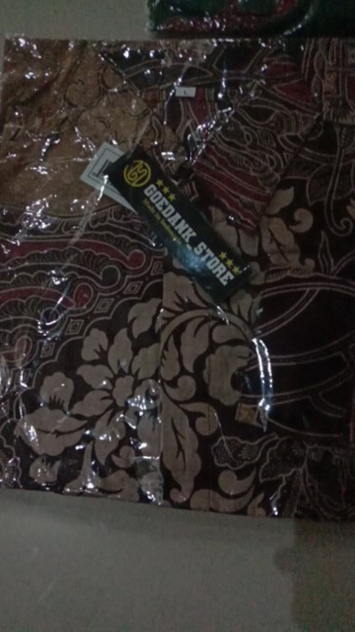 Batik Pria Size M L Xl Xxl  Bswart Batik Hrb026 Kenongo Hem Panjang Padi