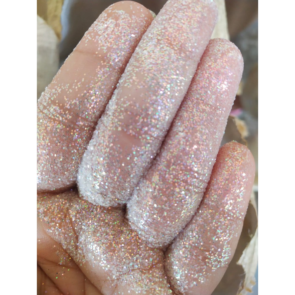 Glitter Putih Rainbow/ Serbuk Glitter Henna/Glitter Powder