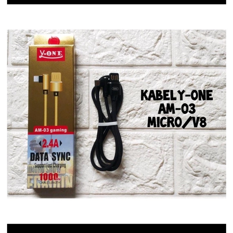 (Y-one 03) Kabel Data Micro Usb Fast Charging 2.4A Kabel data Gamers Micro Y-One