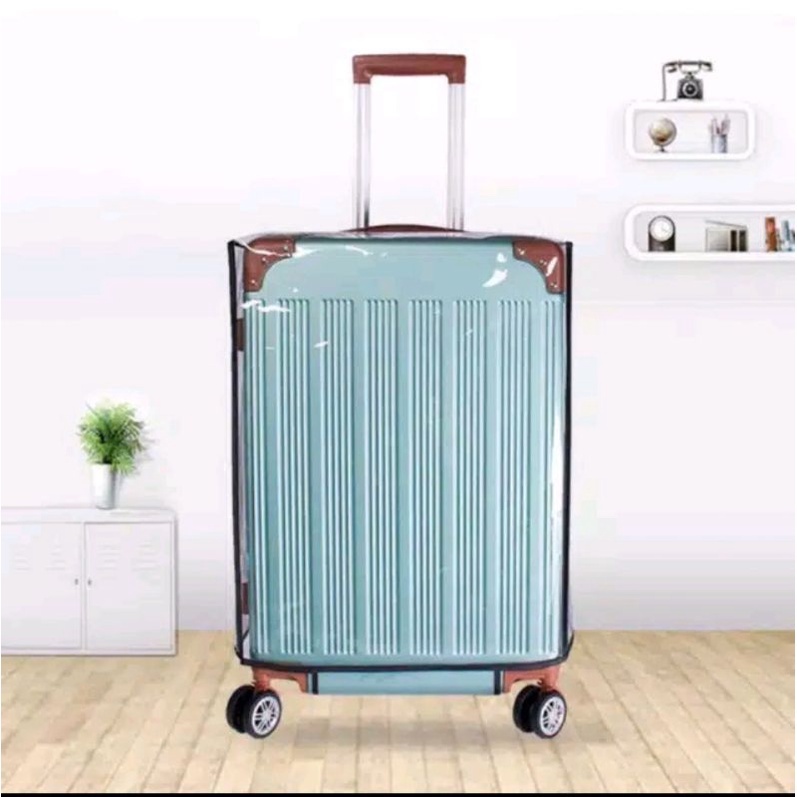Cover Mika Koper Transparant - Premium Luggage Cover Pelindung Koper Transparant - Pilihan Ukuran 18