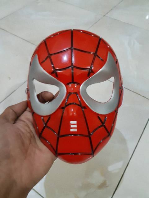 Mainan Topeng Spiderman Merah Edukatif - Cosplay Mask Anak Edukasi