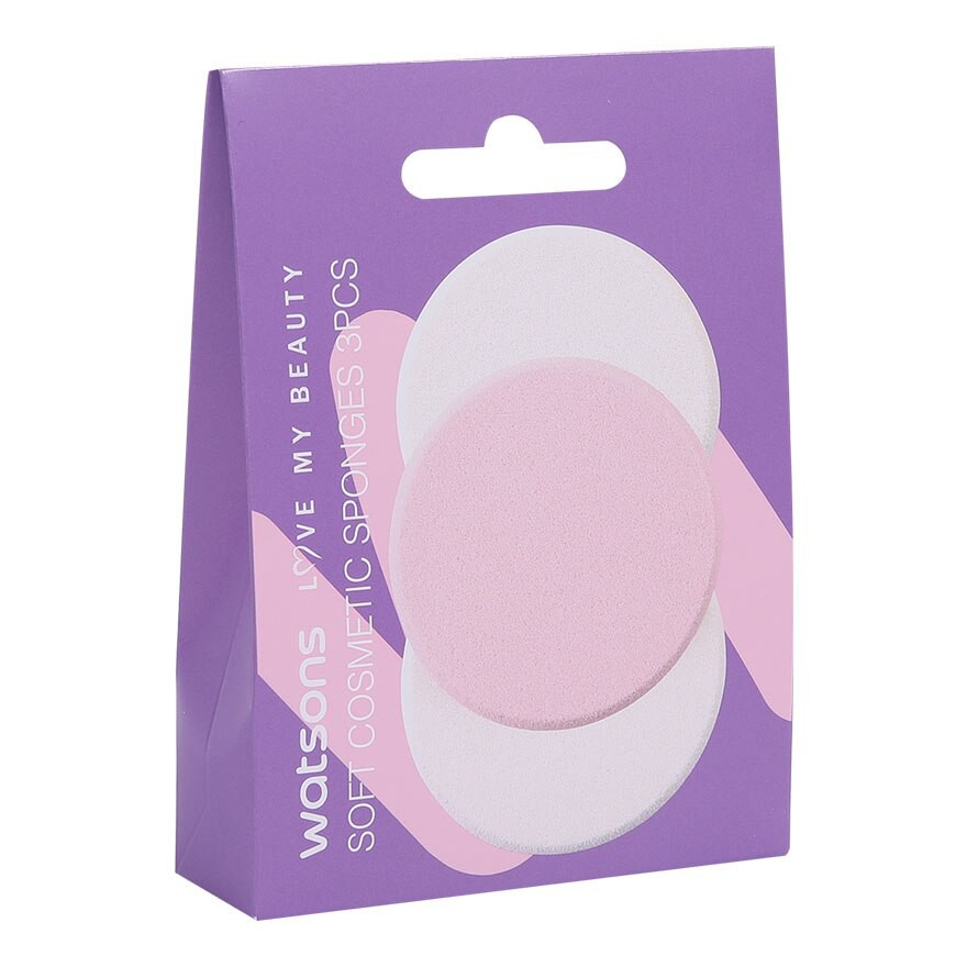 Watsons Soft Cosmetic Sponges 3Pcs