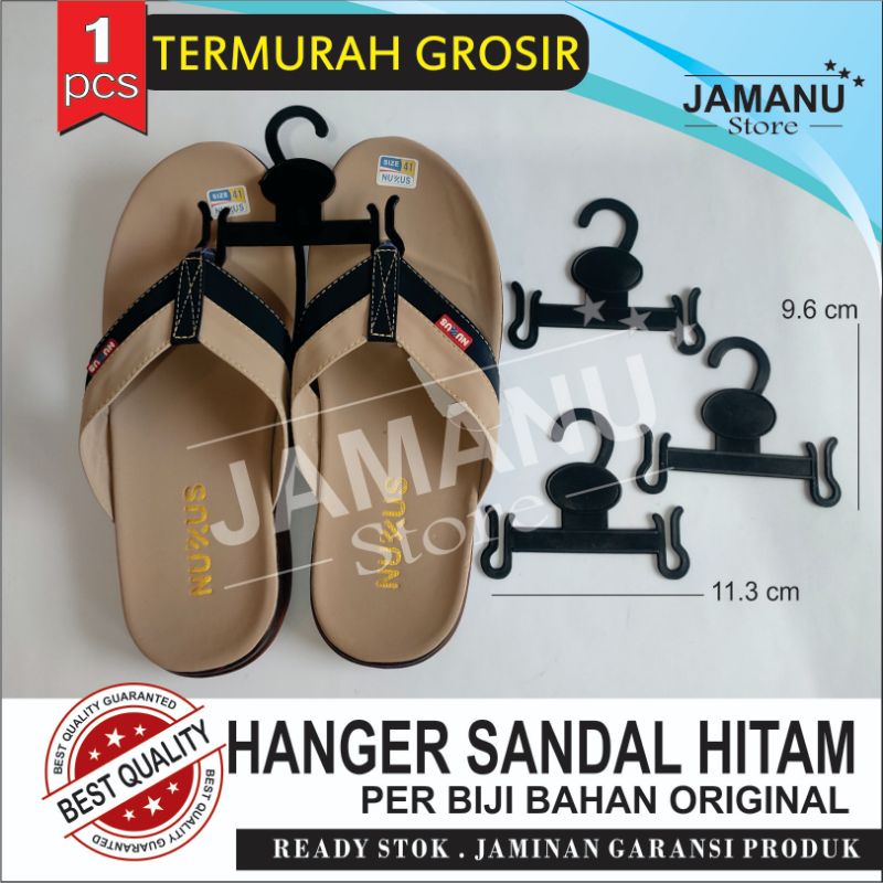 Hanger Sandal Jepit Gantungan sandal Hitam perbiji