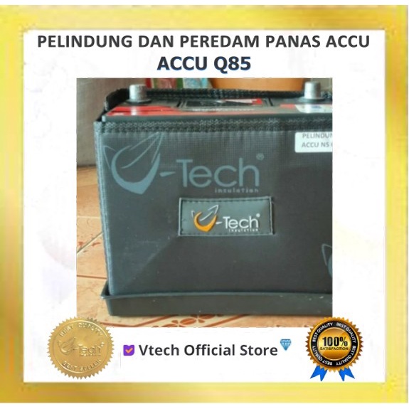 VTECH Peredam & Pelindung Panas Aki / Accu Mobil Q85 Q 85 Hitam