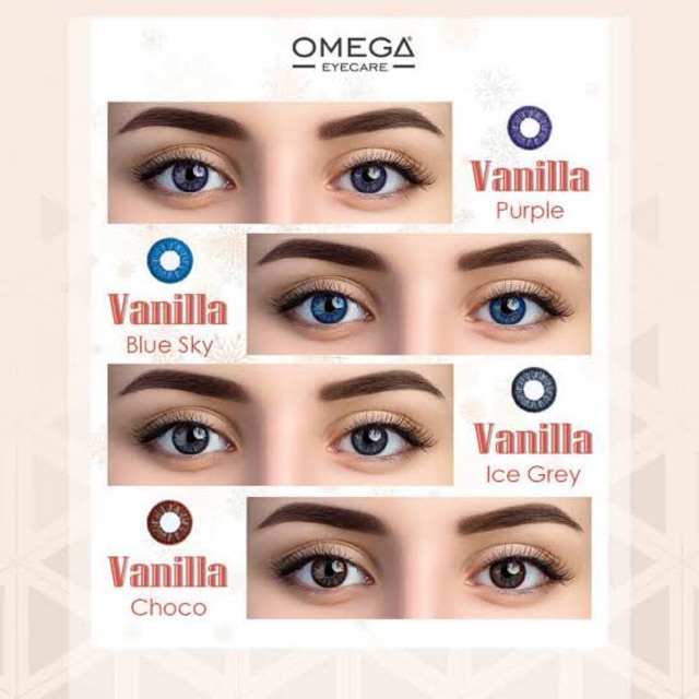 Softlens Omega Vanilla / Softlens Warna Vanilla by Omega