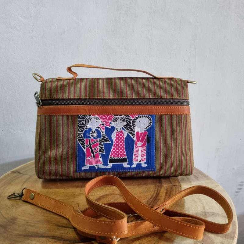 Tas hand bag/tas denok lurik/ tas denok/ tas  batik lurik/ tas bu tejo/ tas lurik denok murah/ tas o