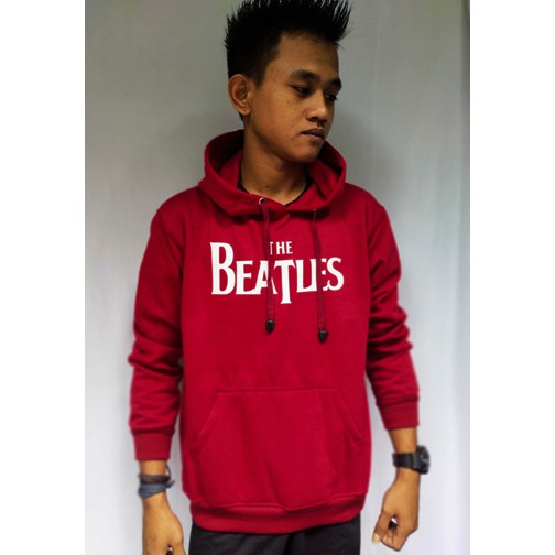 Sweater Hoodie Sablonan Cowok Cewek Jaket Sweater The Beatles Pria Wanita