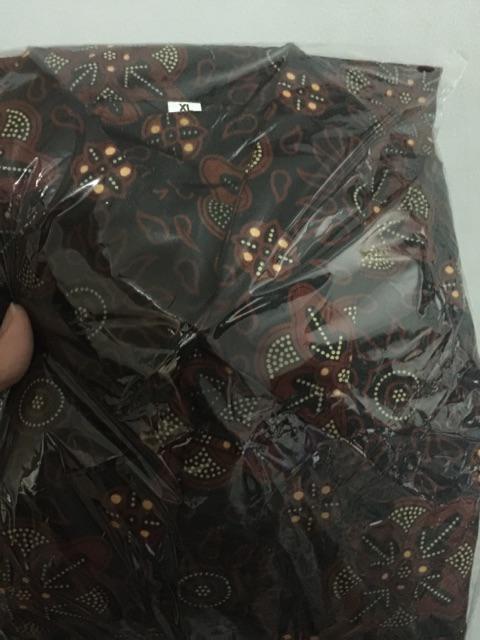 Batik Khan - Kemeja Batik Pria Lengan Panjang Motif Sidomukti By Unggul Jaya