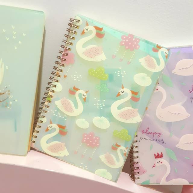 

BUKU SPIRAL NOTEBOOK HOLOGRAM angsa buku tulis catatan diary