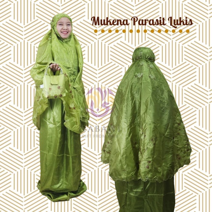 MUKENA- MUKENA PARASIT MUKENAH PARASUT LUKIS OLEH OLEH HAJI DAN UMROH -MUKENA.