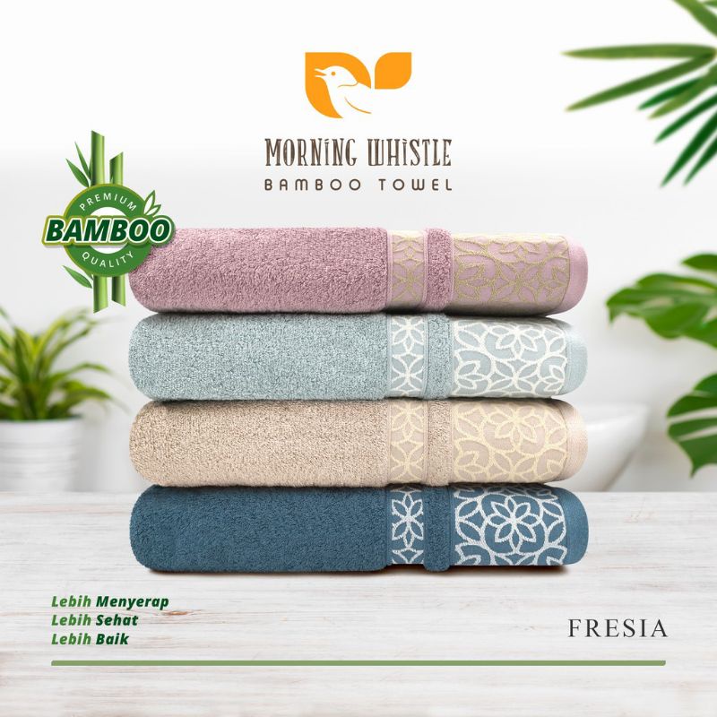 Handuk Mandi / Dewasa / Souvenir Morning Whistle Bamboo Cotton / Katun Bambu 70 x 140 cm 4 Motif