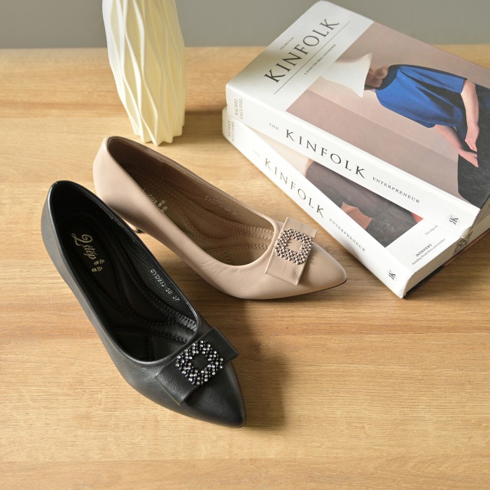 2 Step MONICA - sepatu hak runcing 6cm wanita import fashion SYD913