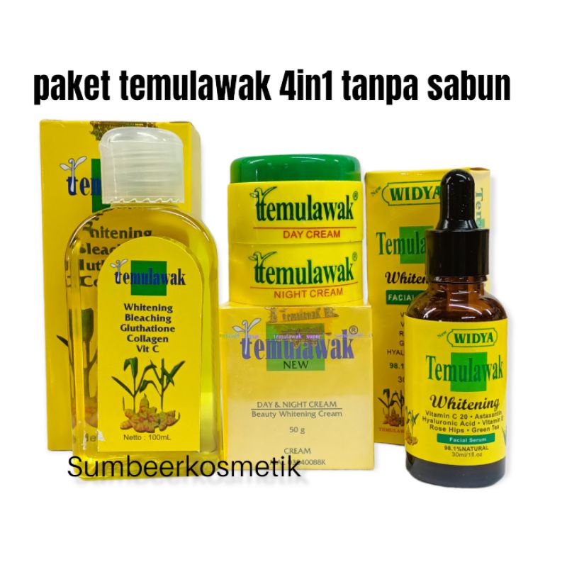 PAKET LENGKAP TEMULAWAK ORIGINAL | CREAM TEMULAWAK ORI SIANG MALAM