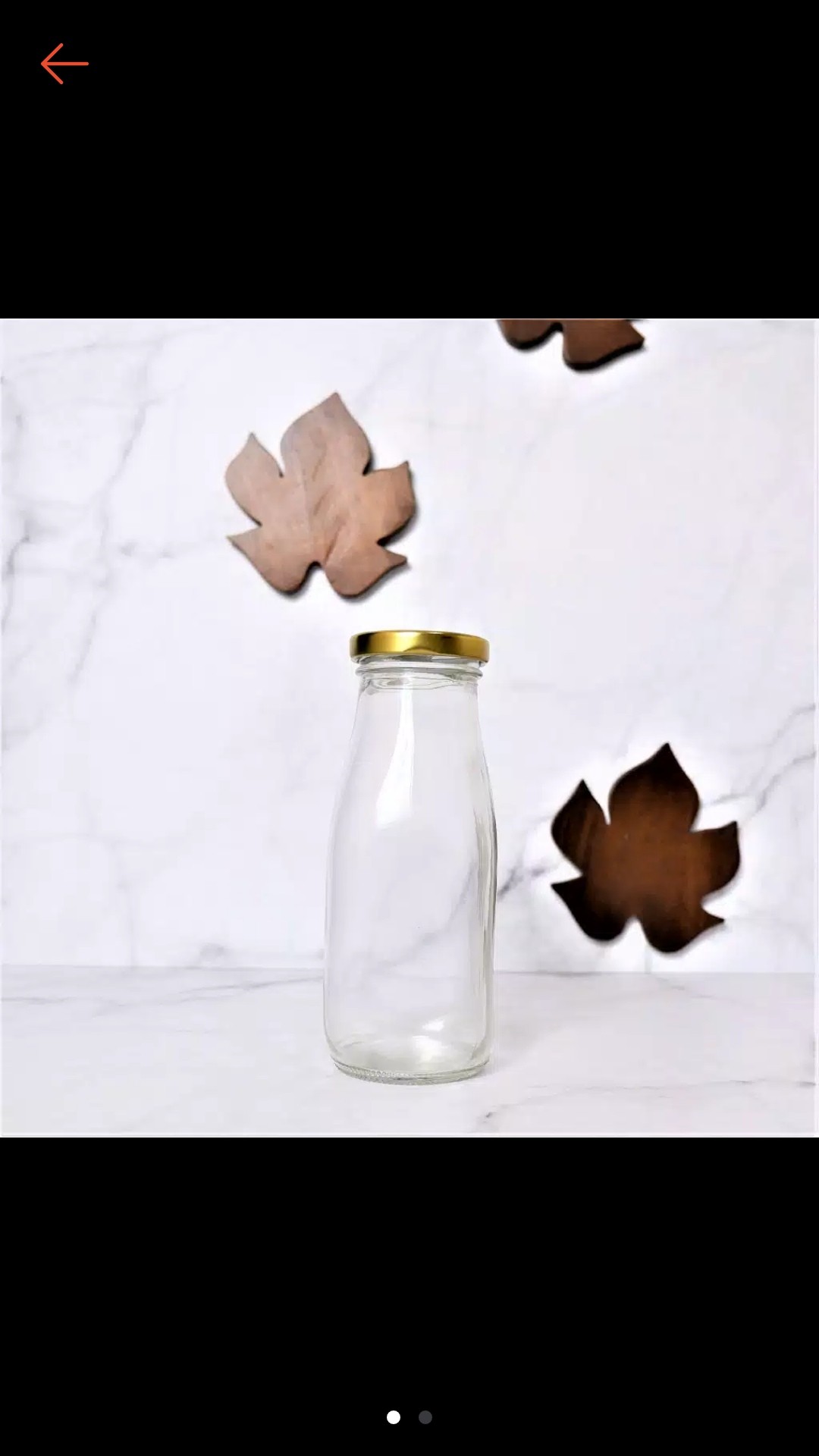 Little Red Hood Glass Jar 200 Ml / Toples Kaca Mini Tutup Stainless